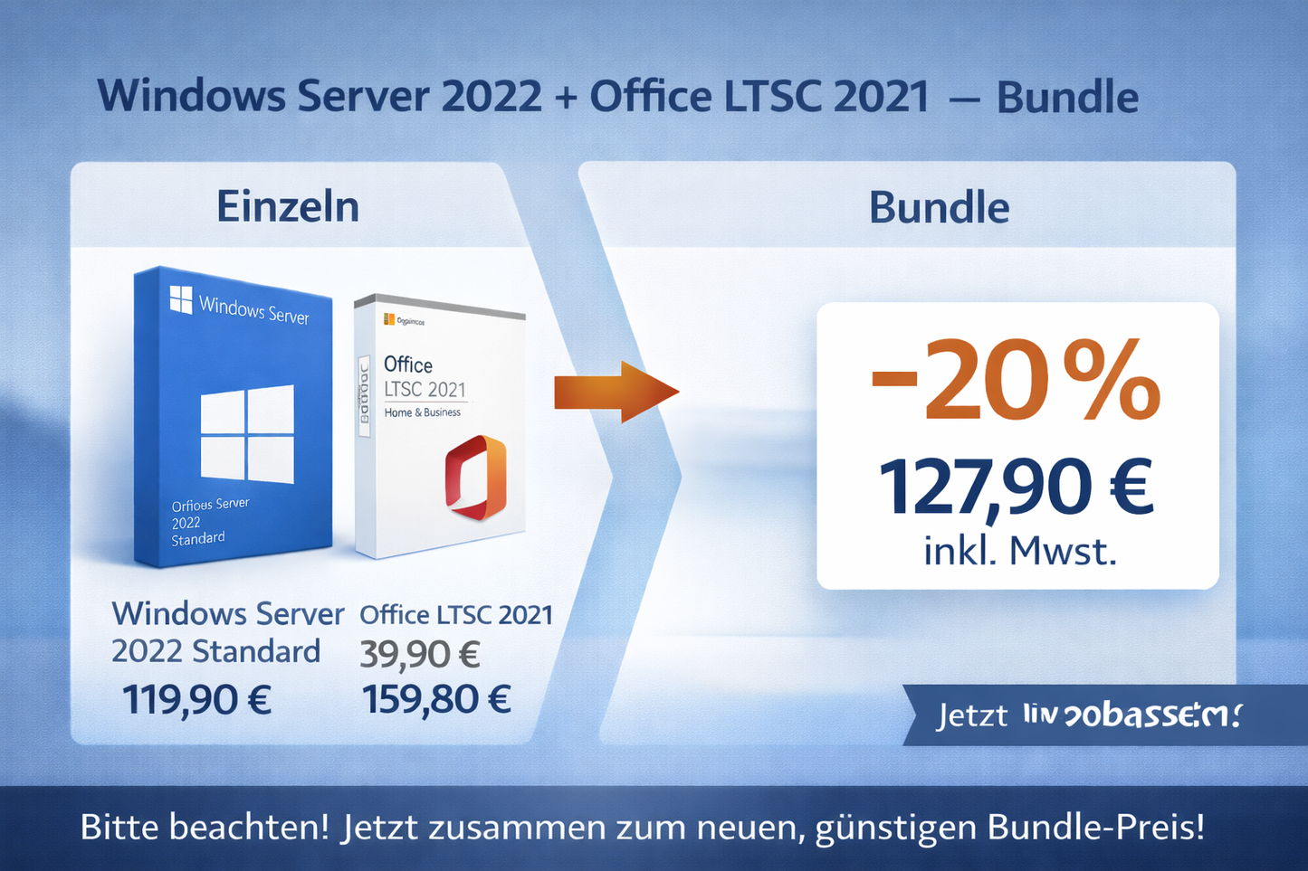 Windows Server 2022 + Office 2021 professional plus – Bundle