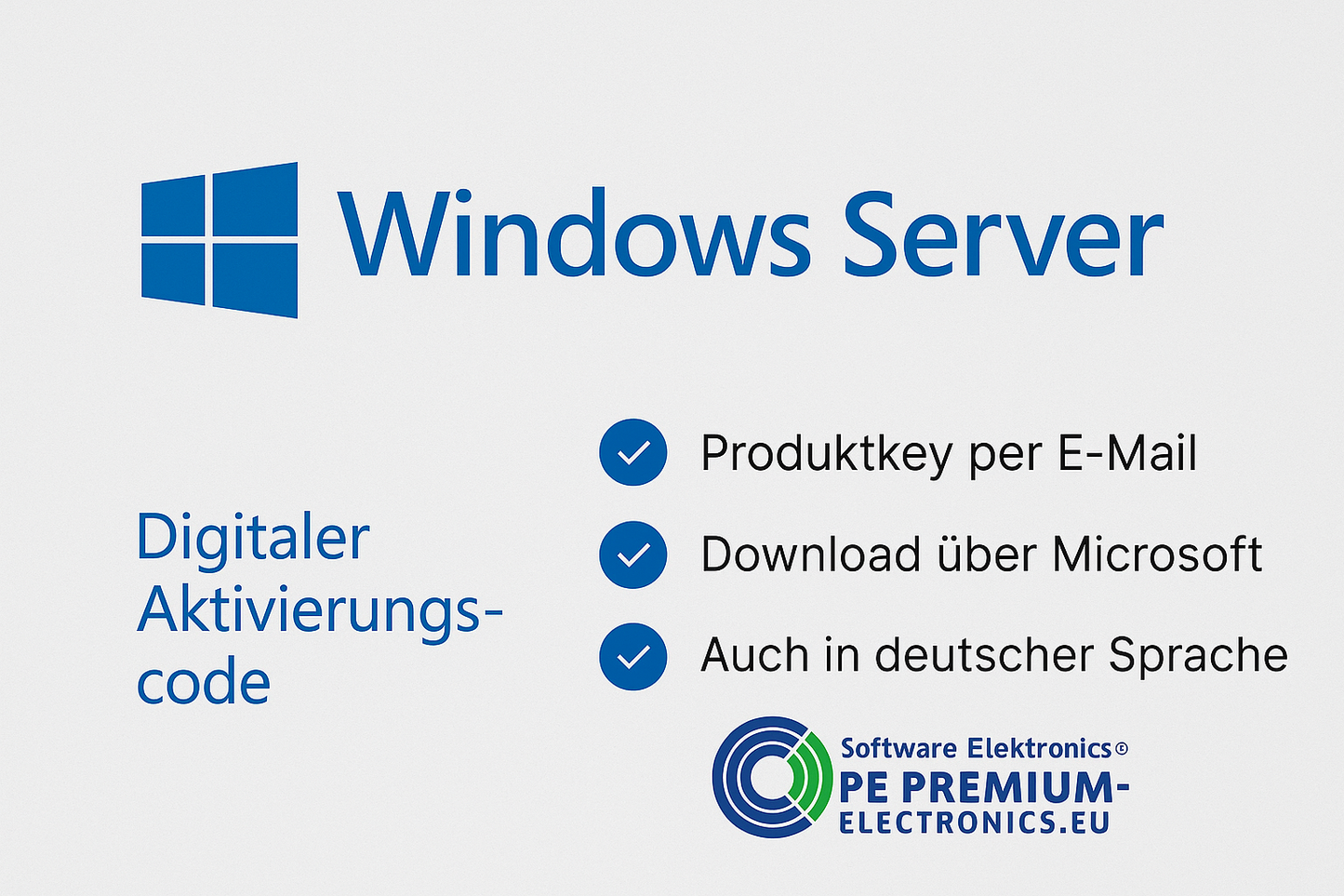 Windows Server 2022 Standard/Essentials – Code d'activation (code numérique)