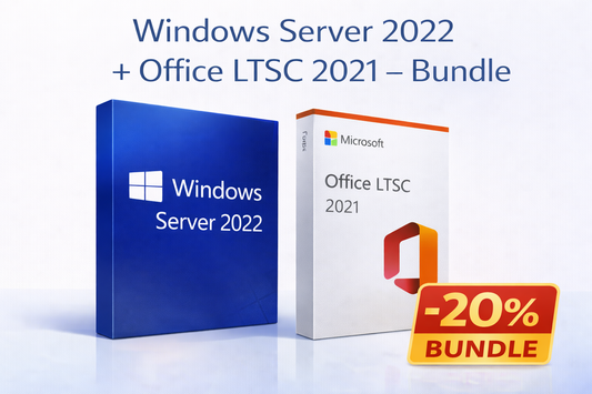 Windows Server 2022 + Office 2021 professional plus – Bundle