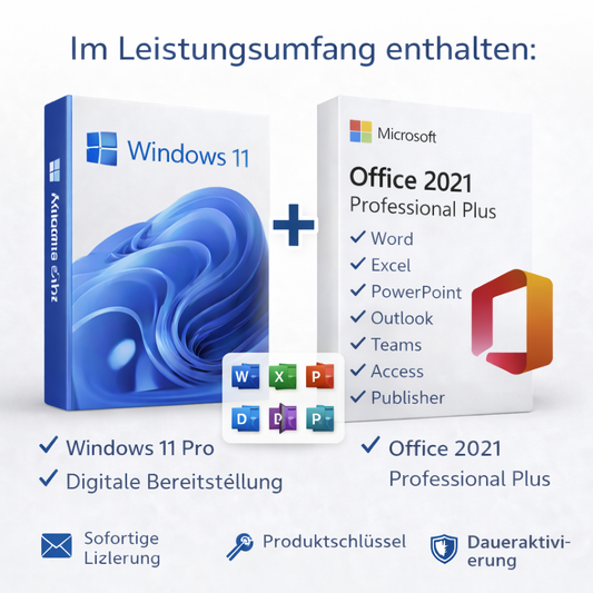 Windows 11 Pro + Office 2021 professional Plus – Bundle