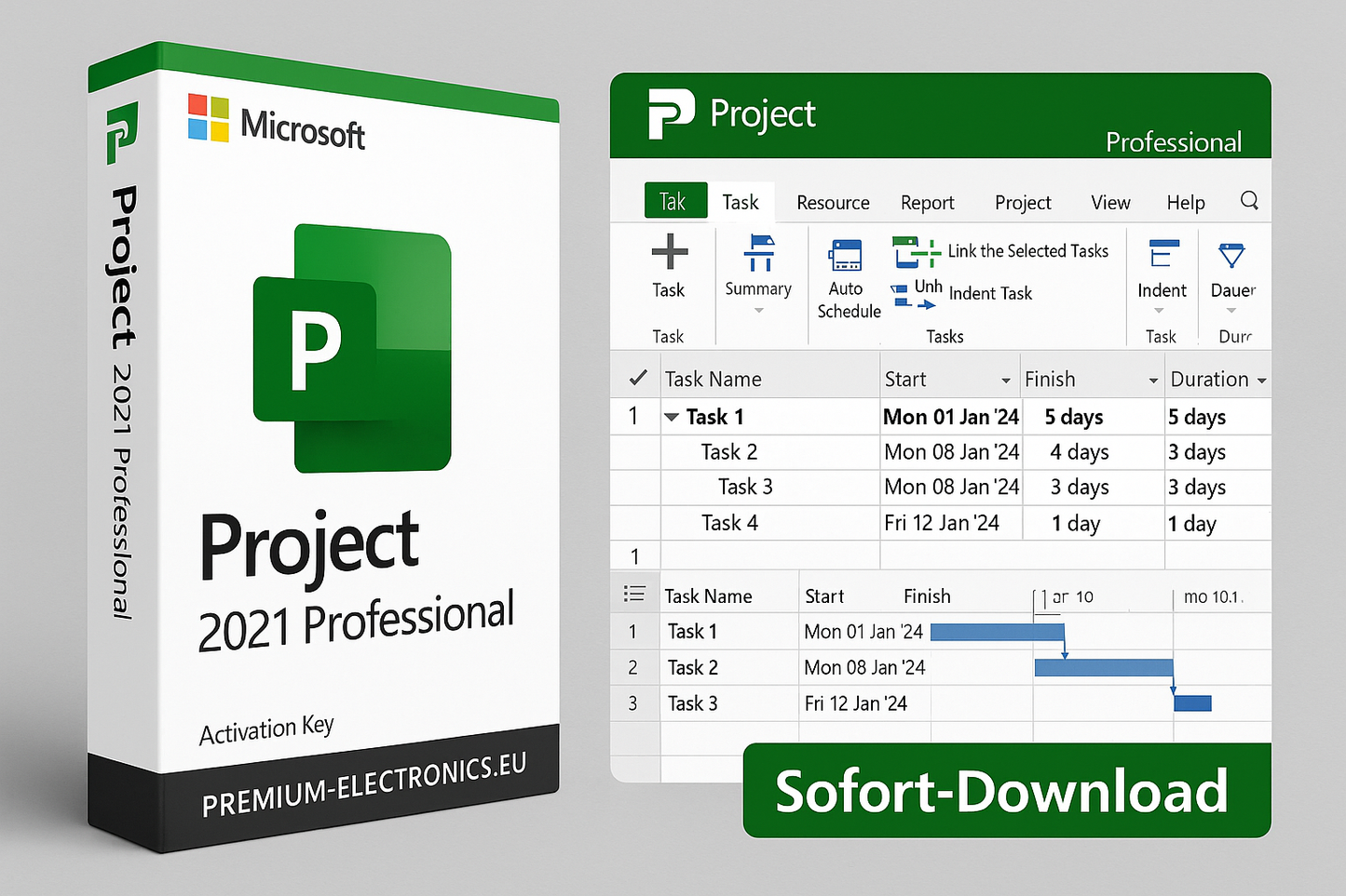 Microsoft Project 2021 Professional – Aktivierungsschlüssel