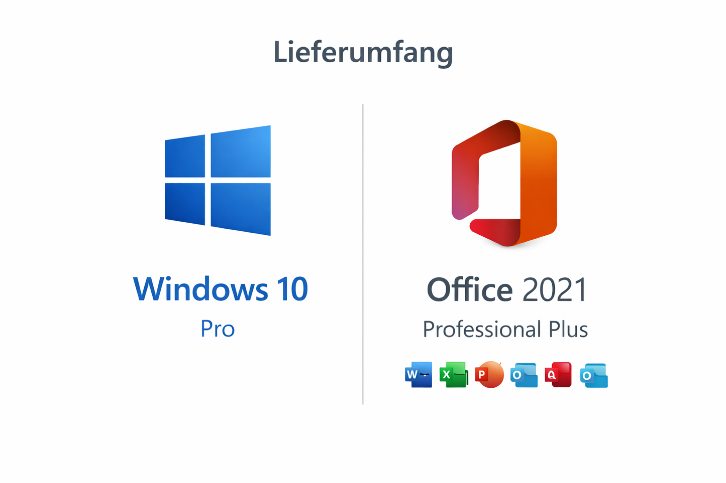 Windows 10 Pro + Office 2021 professional Plus – Bundle