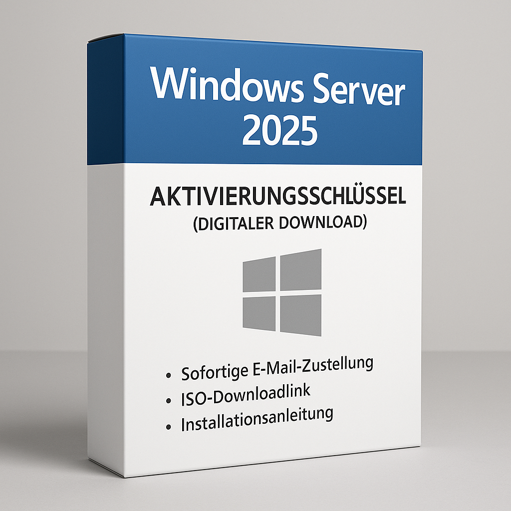 Windows Server 2025 – Code d'activation numérique (Standard / Essentiel)