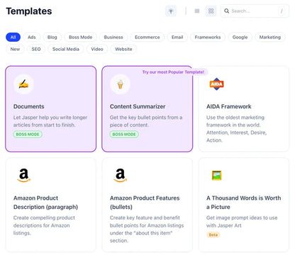 Jasper Marketing KI – KI-Texte für Marketing, Ads & Content-Teams