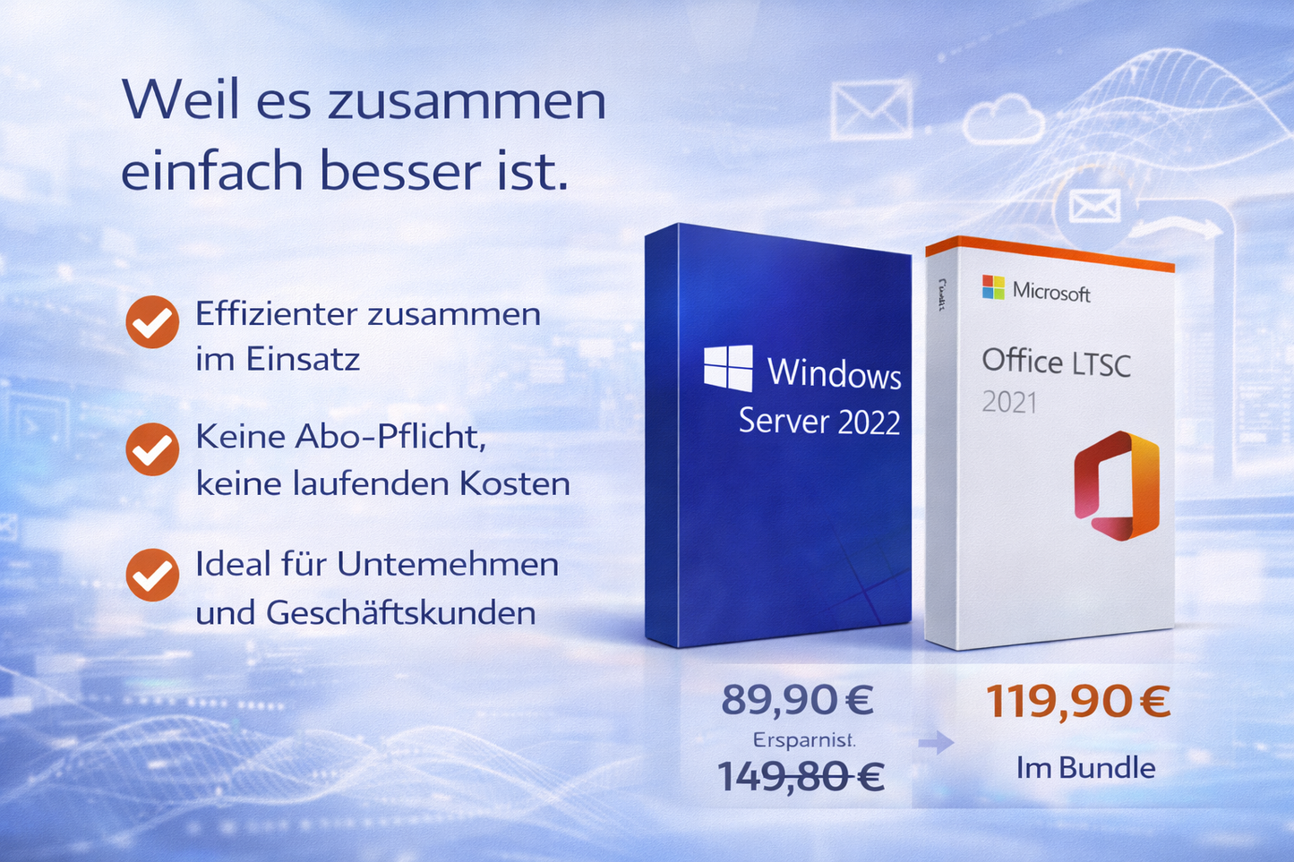 Windows Server 2022 + Office 2021 professional plus – Bundle