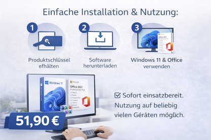 Windows 11 Pro + Office 2021 professional Plus – Bundle