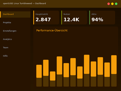openSUSE Linux Tumbleweed – Installationsabbild (Digitale Aktivierungsdienstleistung) - Interface